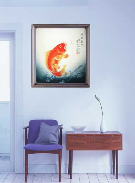 工筆畫魚