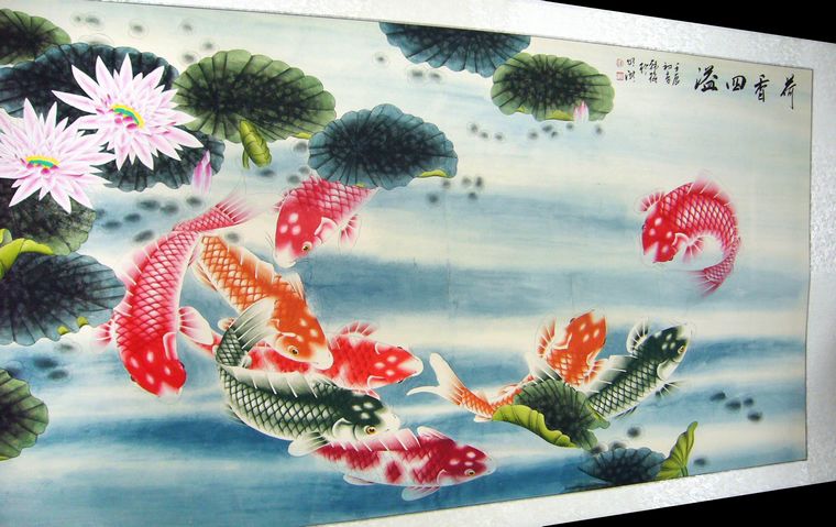 九魚圖金玉滿堂