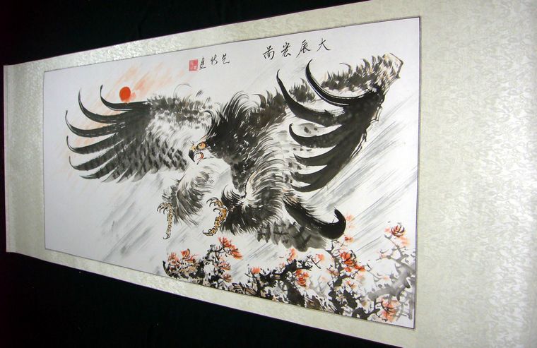 四尺雄鷹圖