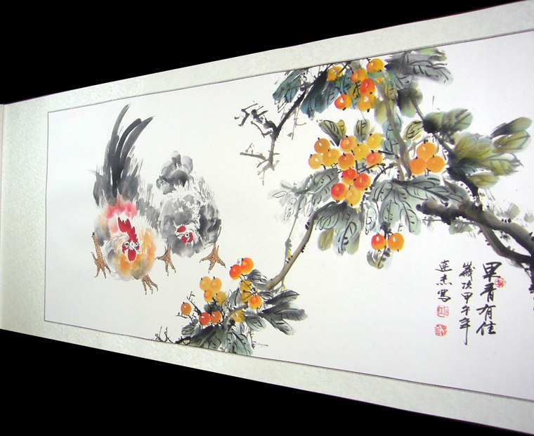 公雞水墨畫