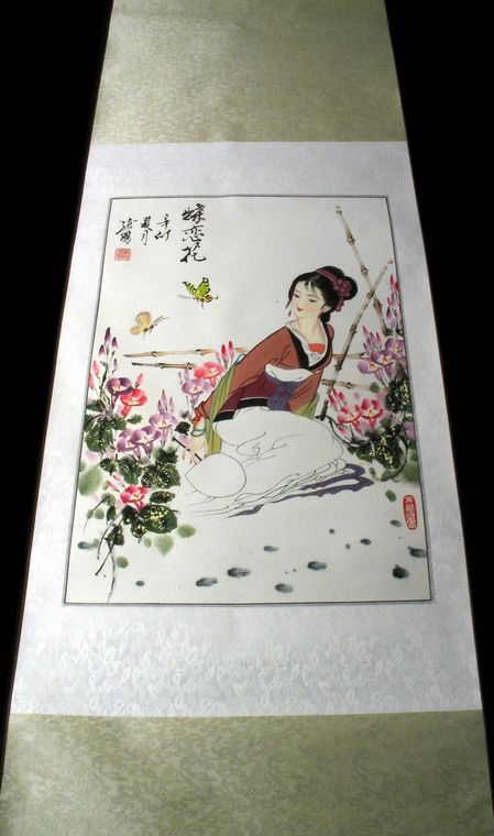 人物畫(huà)蝶戀花