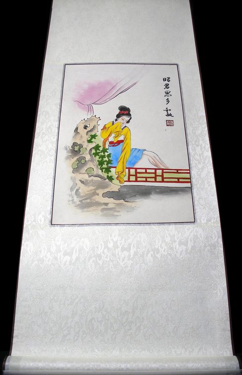 工筆畫侍女