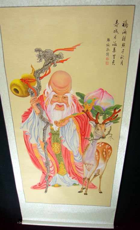 工筆畫(huà)老壽星