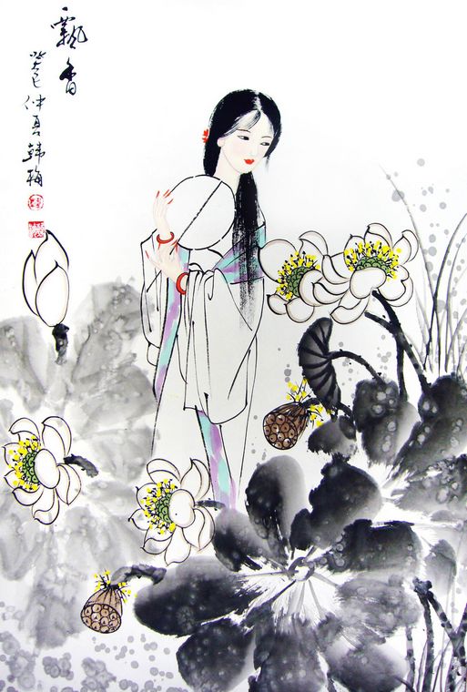 人物畫侍女