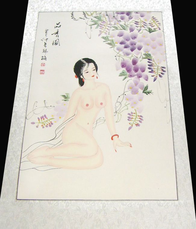 人物畫出水芙蓉