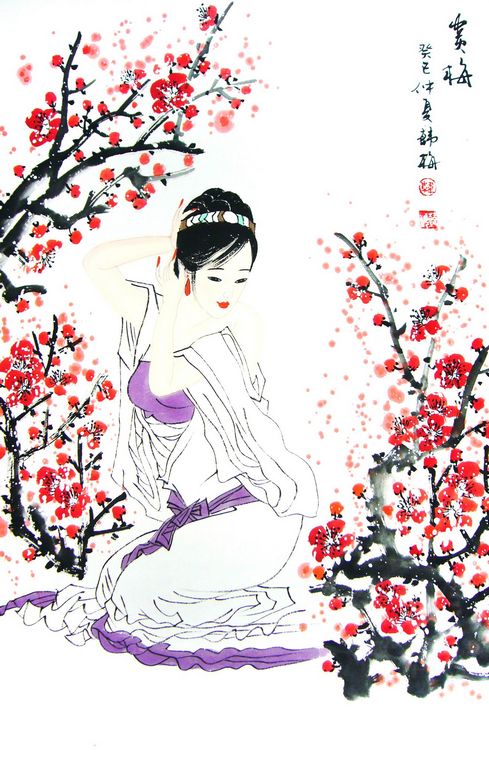 國畫古代仕女圖