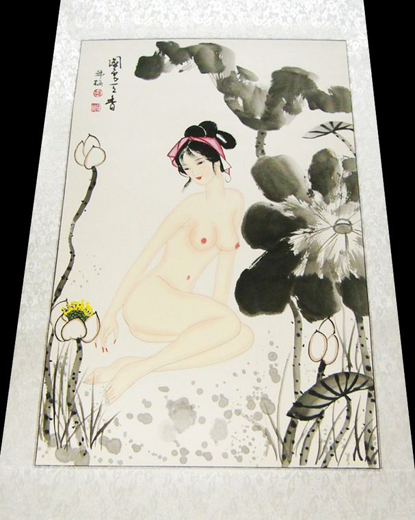 國畫仕女圖