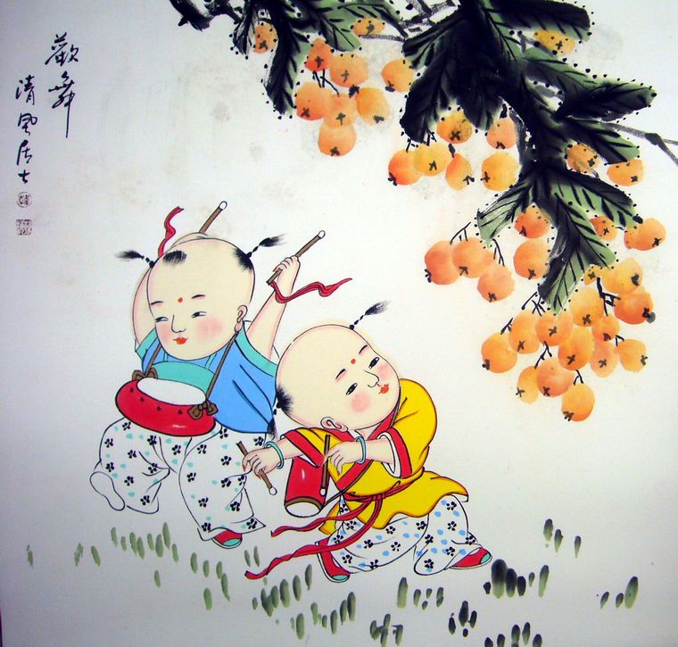 人物畫童趣