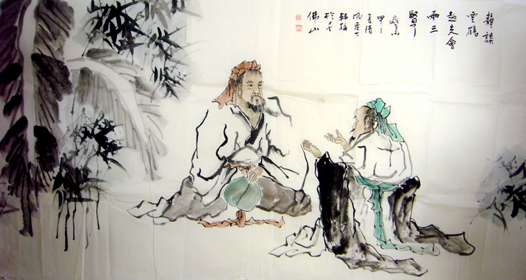 四尺古代寫意人物畫