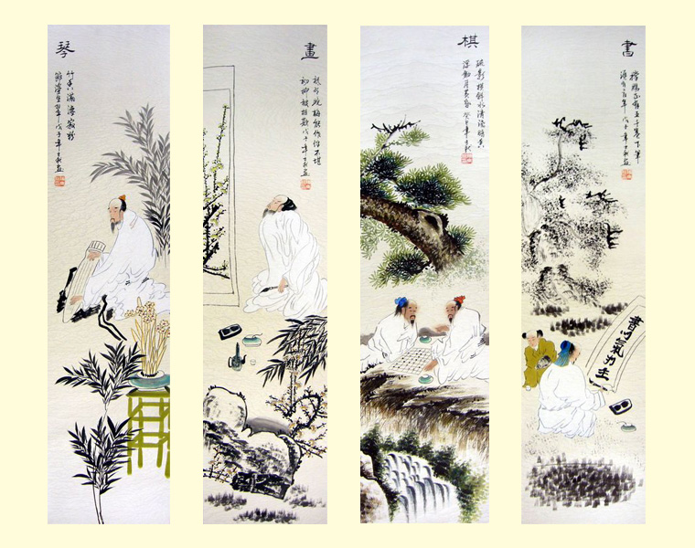 琴棋書畫套畫
