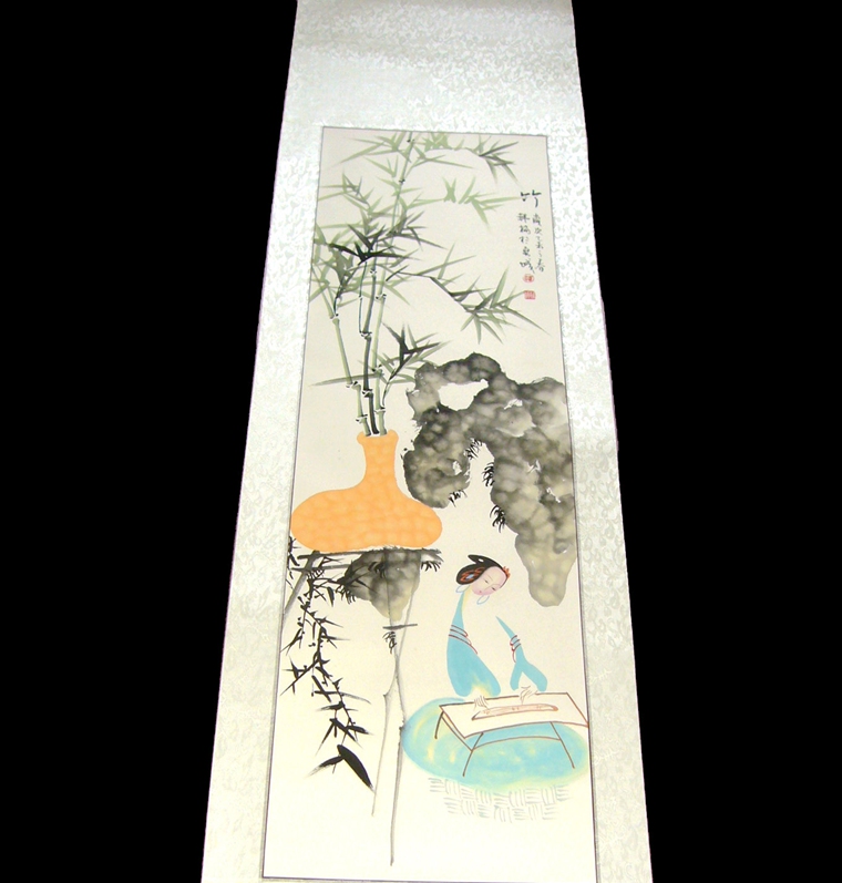 四條屏梅蘭竹菊