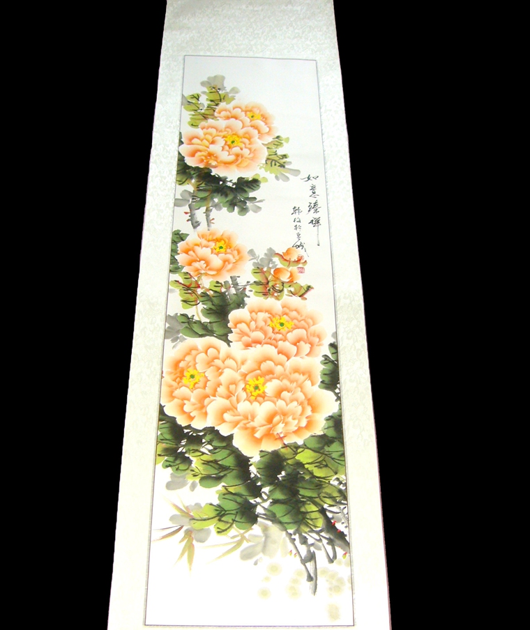 牡丹四條屏套畫(huà)
