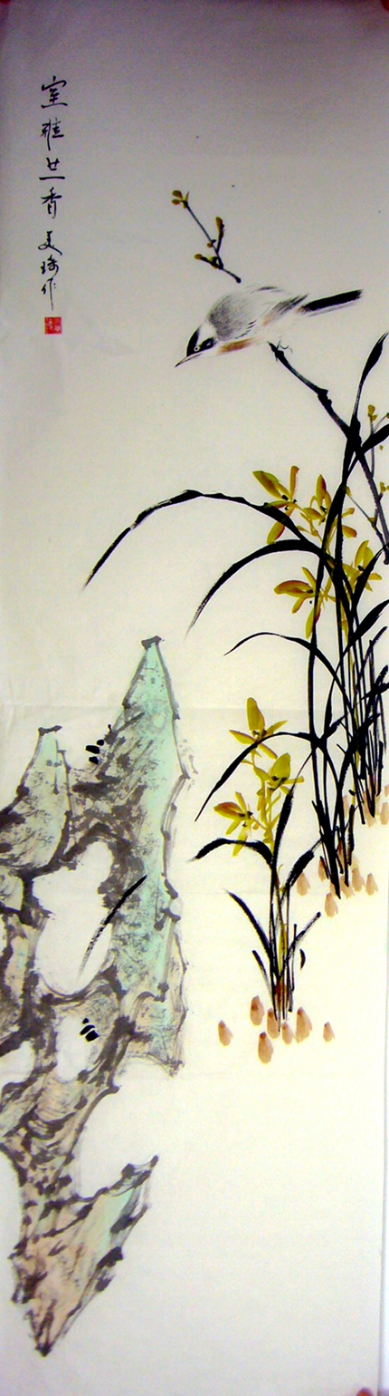 國畫四君子梅蘭竹菊