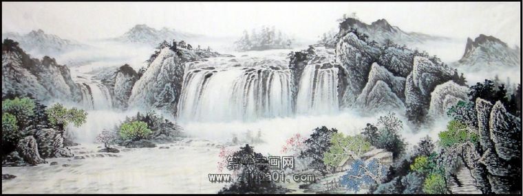 客廳沙發背景墻掛畫