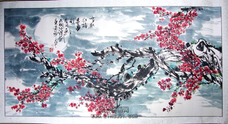 梅花的國畫