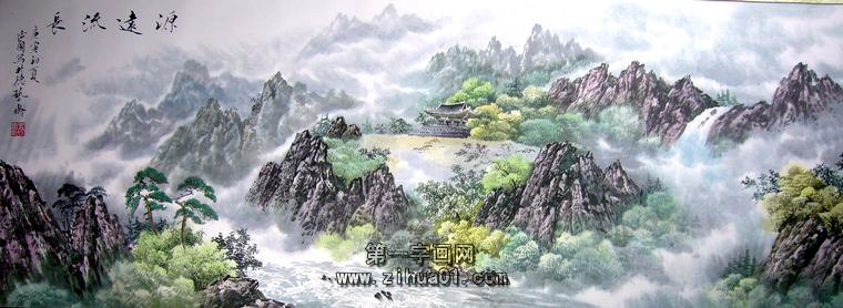 水墨山水畫作品
