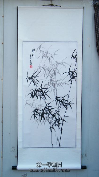 仿鄭板橋水墨竹